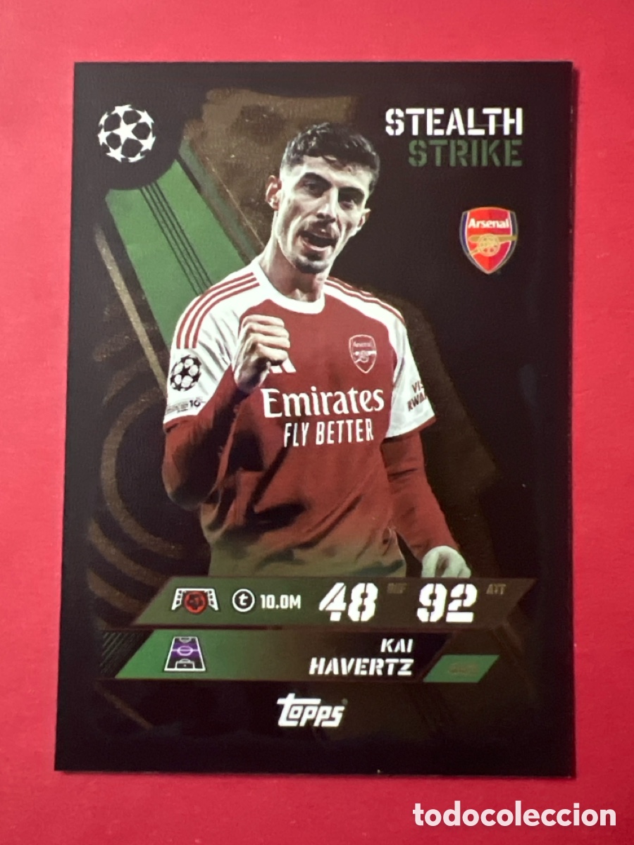 Figurine di Calcio: A1953. 443 KAI HAVERTZ ARSENAL STEALTH STRIKE MATCH ATTAX CHAMPIONS 2025 2026 TOPPS 25 26
