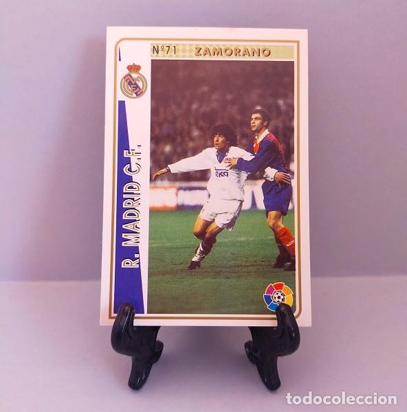 Fu&szlig;ball-Sticker: N&ordm; 71 ZAMORANO REAL MADRID CF CROMO FICHA LAS FICHAS DE LA LIGA MUNDICROMO 1994 1995 94 95 MC SPORT