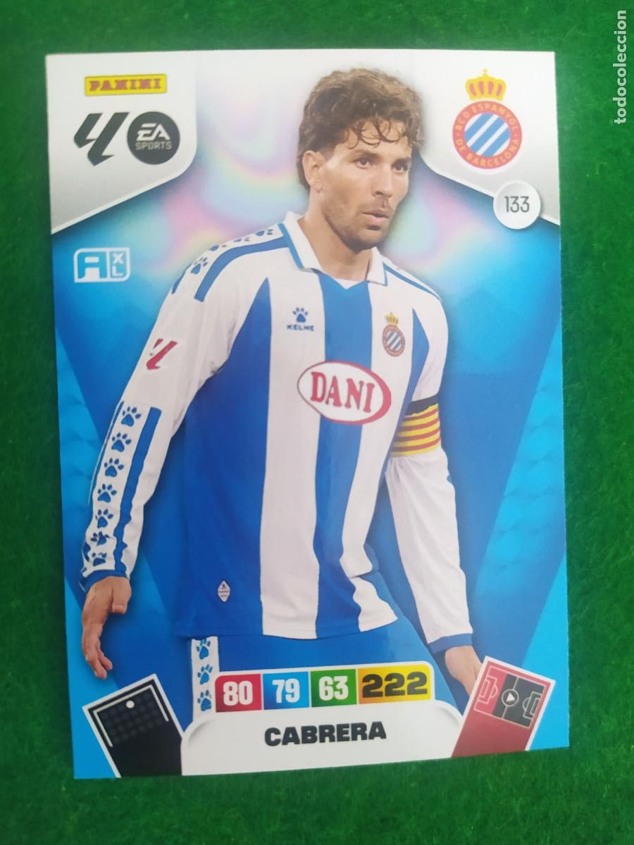 Fu&szlig;ball-Sticker: adrenalyn xl 2025 2026 codigo sin activar espanyol n&ordm; 133 cabrera