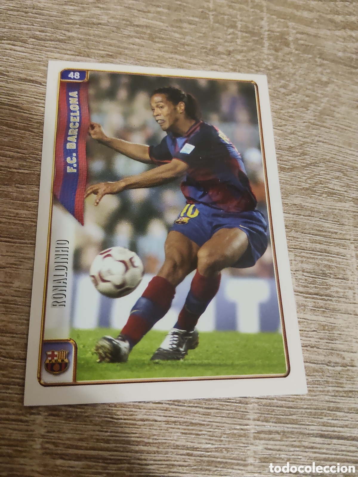 Cromos de F&uacute;tbol: Mundicromo las fichas de la liga 2005 48 Ronaldinho Barcelona