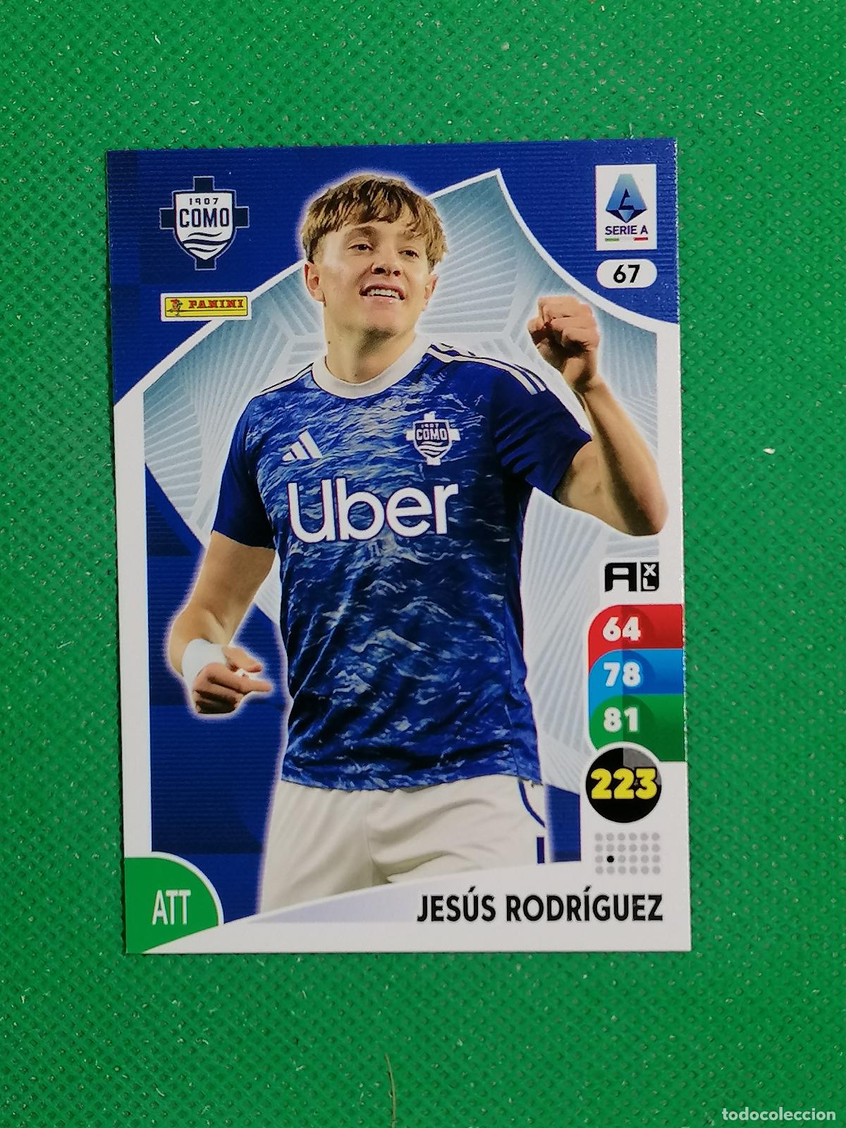Fu&szlig;ball-Sticker: 67 JESUS RODRIGUEZ COMO ⚽ SERIE A CALCIO ADRENALYN XL 2025 2026 25 26 ⚽