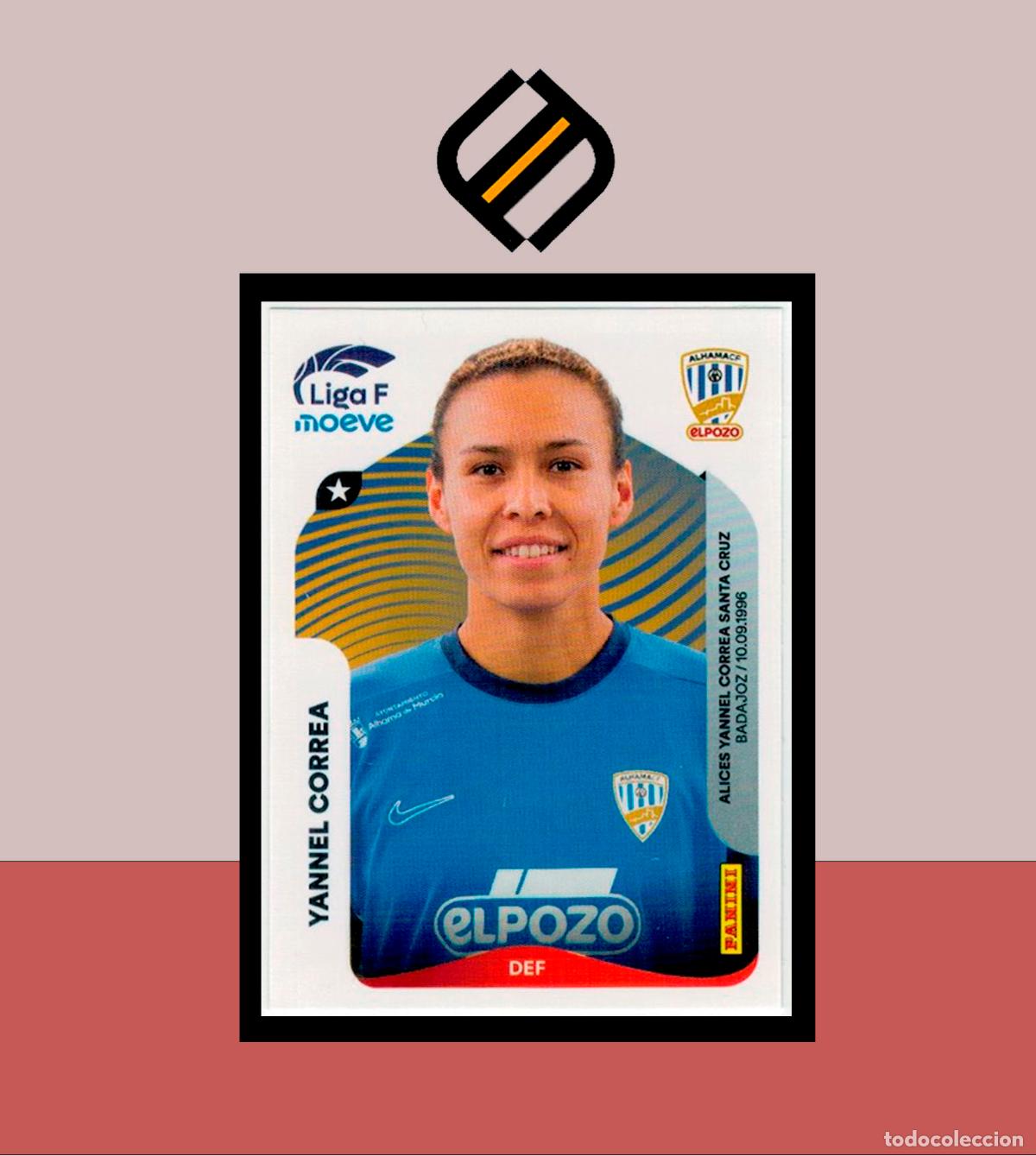 Cromos de F&uacute;tbol: LIGA F MOEVE FEMENINA ESTE 2025 2026 25 26 PANINI N&ordm; 9 YANNEL CORREA ALHAMA CF POZO