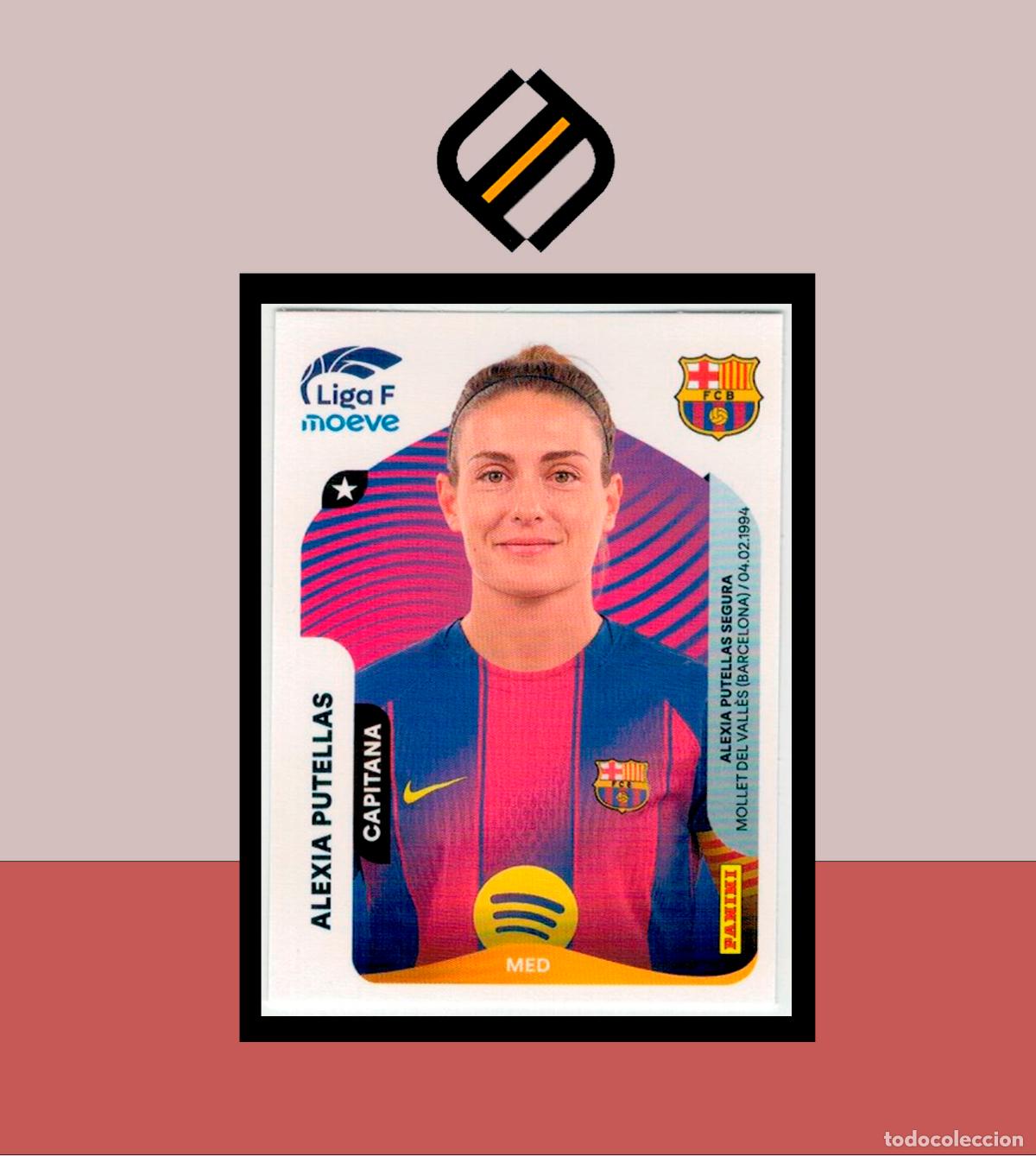 Fu&szlig;ball-Sticker: LIGA F MOEVE FEMENINA ESTE 2025 2026 25 26 PANINI N&ordm; 95 ALEXIA PUTELLAS CAPITANA BARCELONA BAR&Ccedil;A