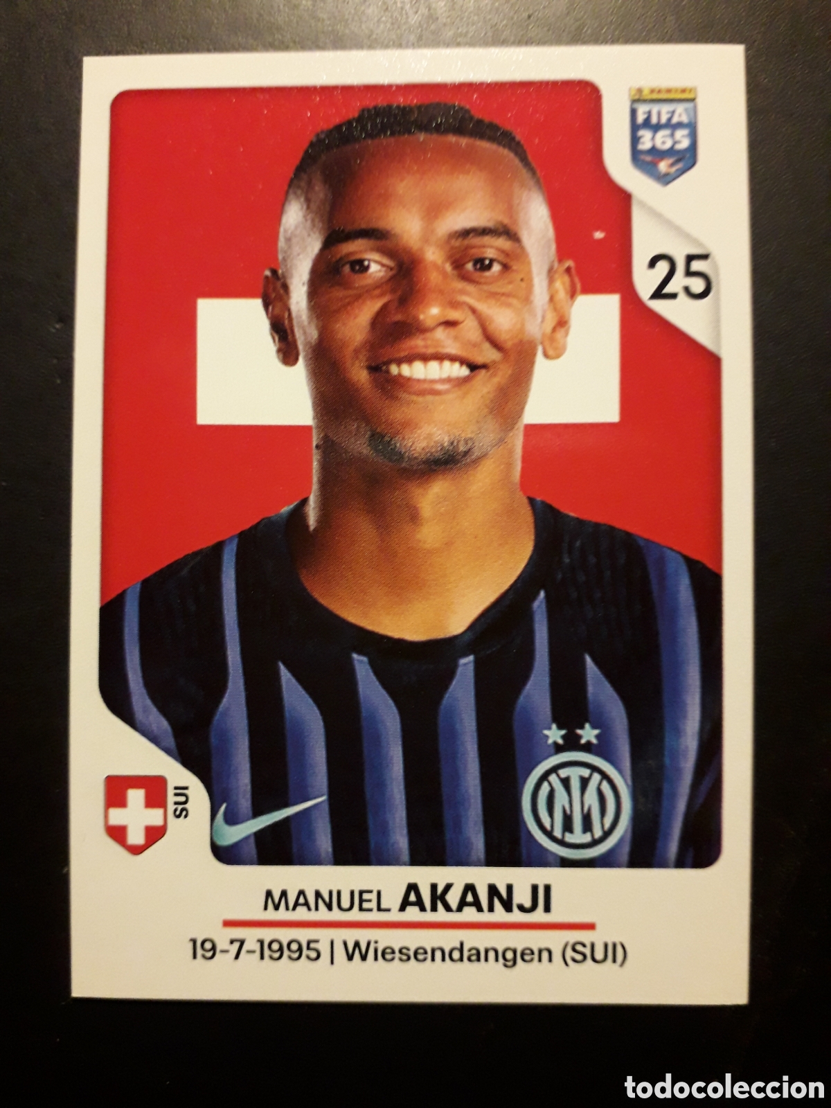 Fu&szlig;ball-Sticker: AKANJI INTER DE MILAN, N&deg; 263 FIFA 365 STICKER 2026 PEDIDO M&Iacute;NIMO 3&euro;