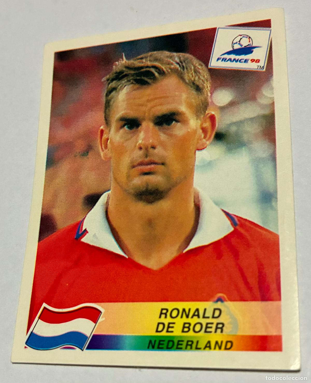 Fu&szlig;ball-Sticker: CROMO FUTBOL MUNDIAL 1998, PANINI, RONALD DE BOER, Numero 308
