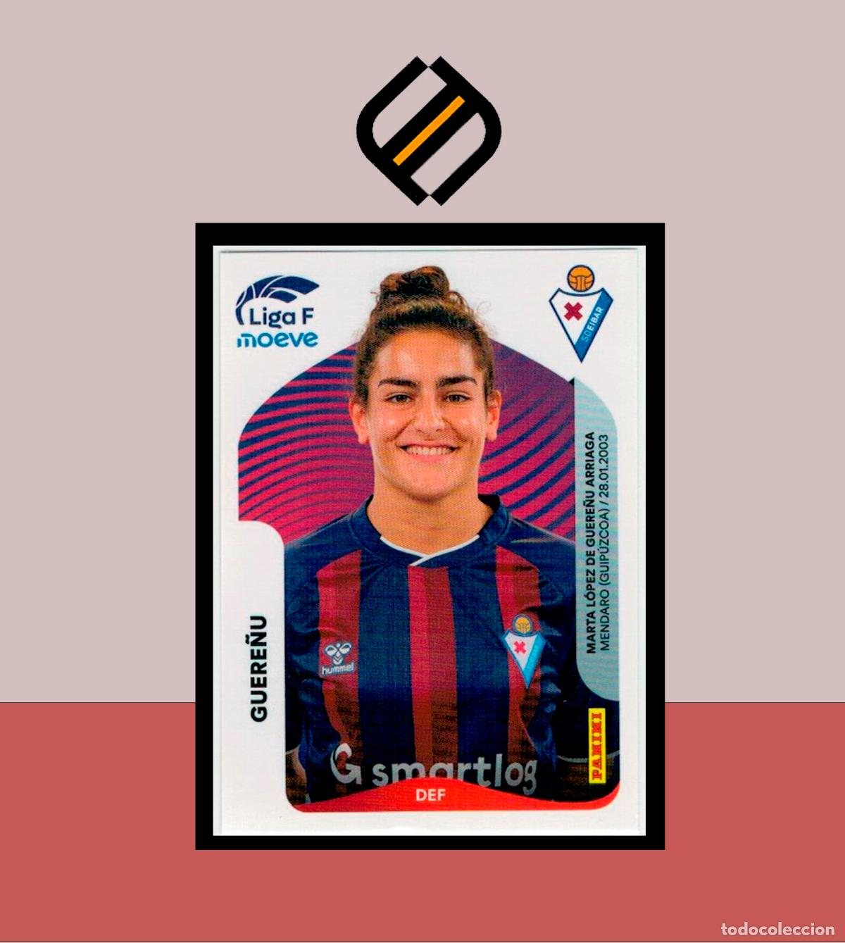 Fu&szlig;ball-Sticker: LIGA F MOEVE FEMENINA ESTE 2025 2026 25 26 PANINI N&ordm; 166B 166 B GUERE&Ntilde;U SD EIBAR COLECCI&Oacute;N