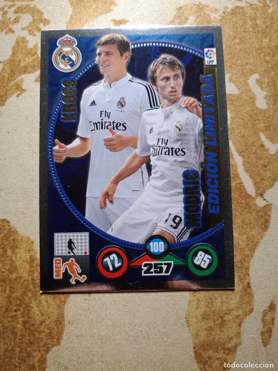 Cromos de F&uacute;tbol: Edici&oacute;n Limitada KROOS / MODRIC Adrenalyn 2014-15