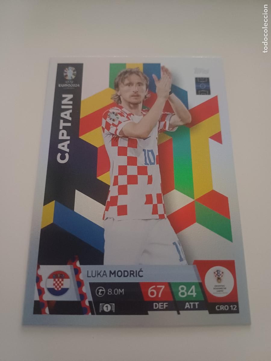 Cromos de F&uacute;tbol: CRO 12-. Luka Modrić &ndash; Captain