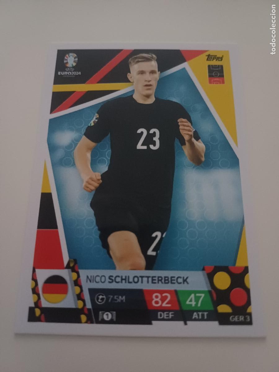 Cromos de f&uacute;tbol: GER 3-. Nico Schlotterbeck - Foto 1