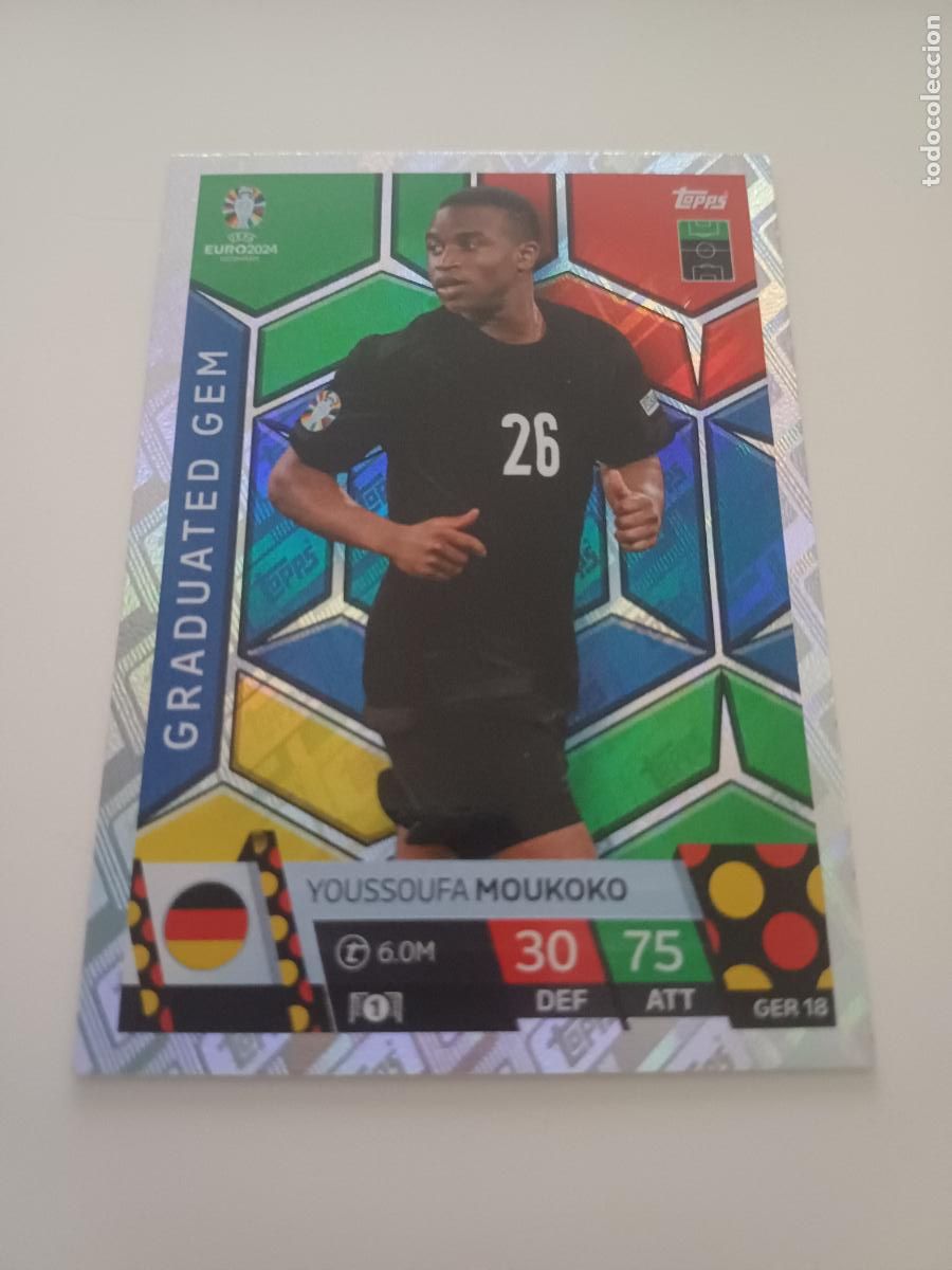 Cromos de f&uacute;tbol: GER 18-. Youssoufa Moukoko &ndash; Graduated Gems - Foto 1