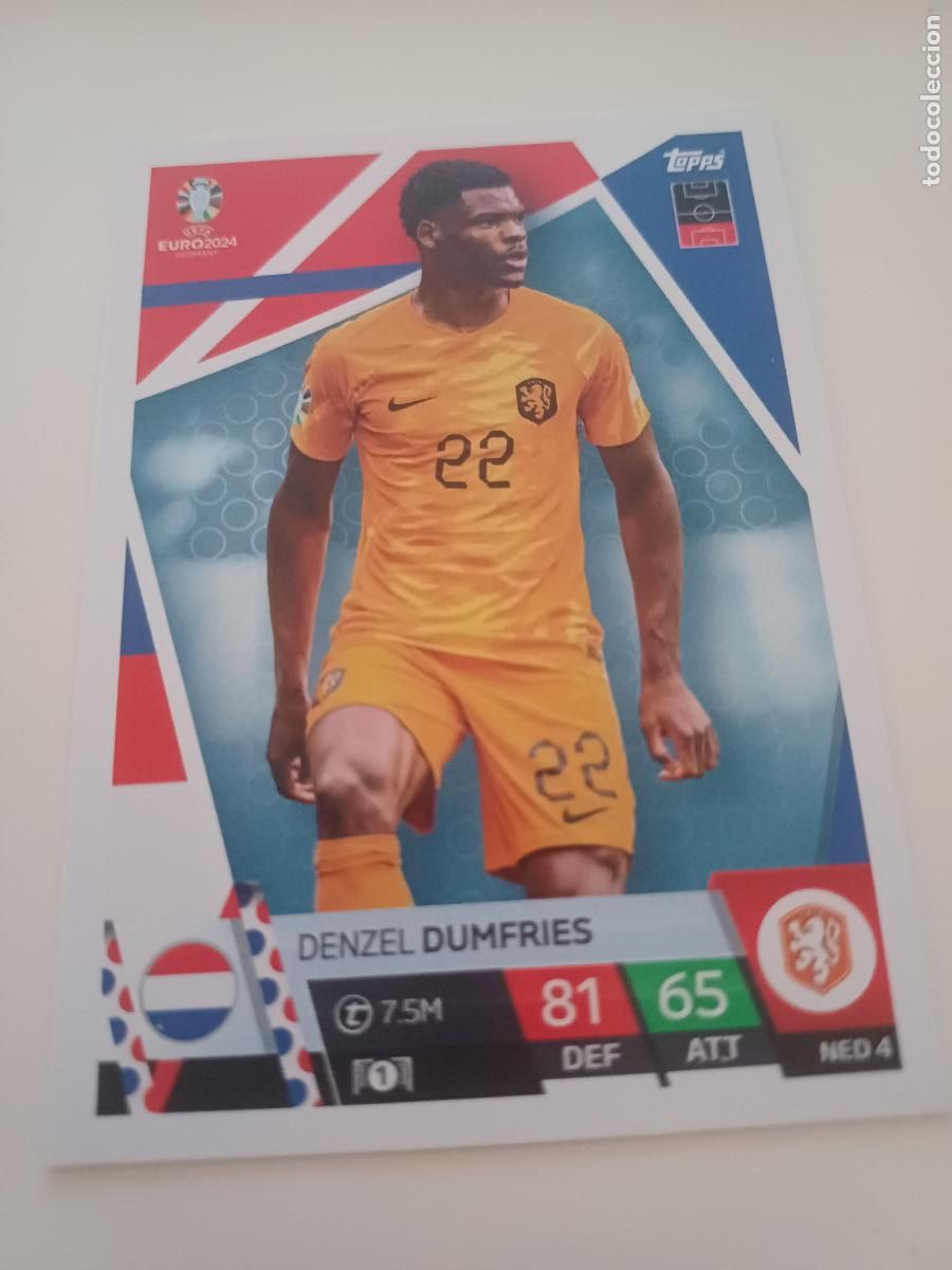 Cromos de F&uacute;tbol: NED 4-. Denzel Dumfries