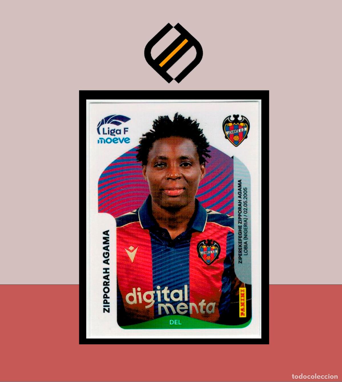 Cromos de f&uacute;tbol: LIGA F MOEVE FEMENINA ESTE 2025 2026 25 26 PANINI N&ordm; 239 ZIPPORAH AGAMA LEVANTE COLECCI&Oacute;N