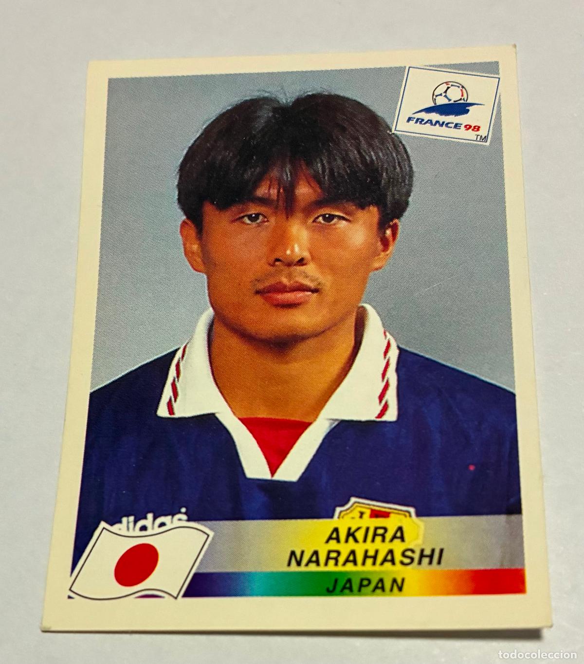 Cromos de F&uacute;tbol: CROMO MUNDIAL FUTBOL FRANCIA 1998, 98, PANINI AKIRA NARAHASHI, Numero519, JAPON, Sin pegar