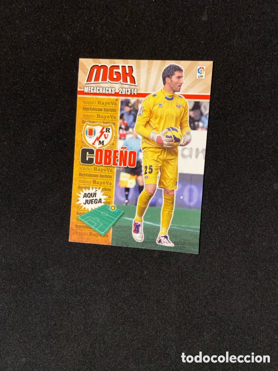 Figurine di Calcio: COBE&Ntilde;O 254 (RAYO VALLECANO) PANINI MEGACRACKS 2013-2014 13 14 CROMO CARTA M-3