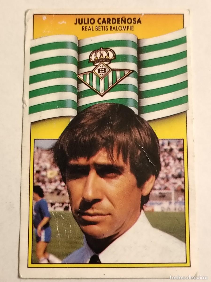 Fu&szlig;ball-Sticker: JULIO CARDE&Ntilde;OSA REAL BETIS LIGA 90/91 ESTE