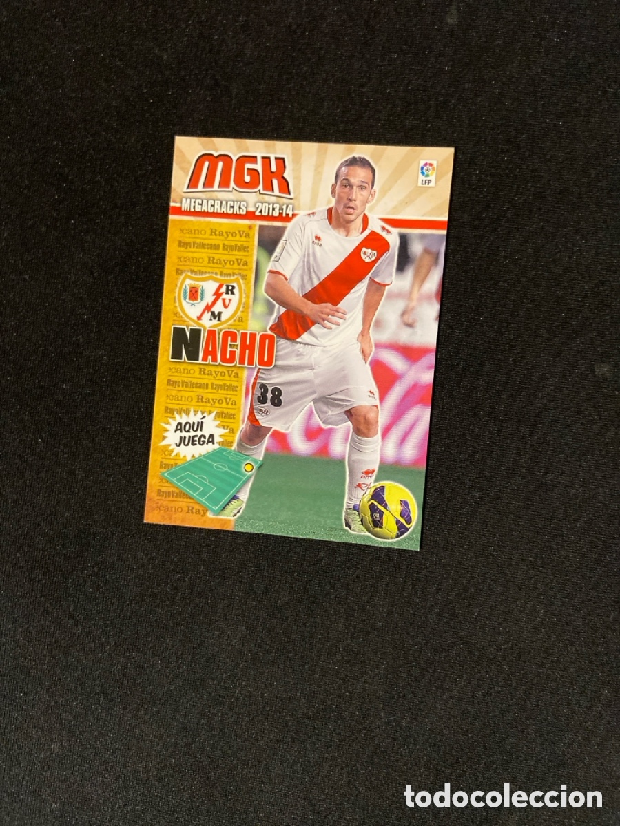 Cromos de F&uacute;tbol: NACHO 260 (RAYO VALLECANO) PANINI MEGACRACKS 2013-2014 13 14 CROMO CARTA M-3