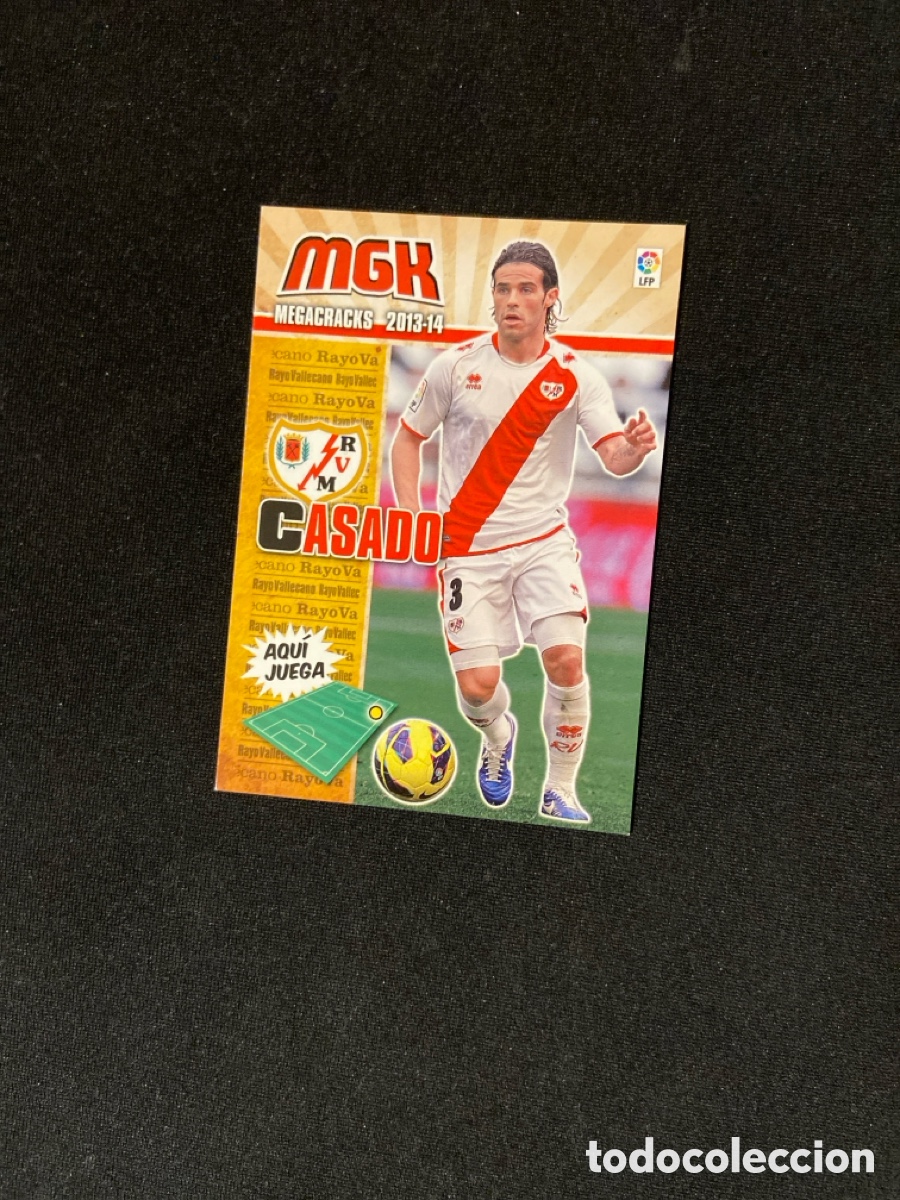 Cromos de F&uacute;tbol: CASADO 261 (RAYO VALLECANO) PANINI MEGACRACKS 2013-2014 13 14 CROMO CARTA M-3
