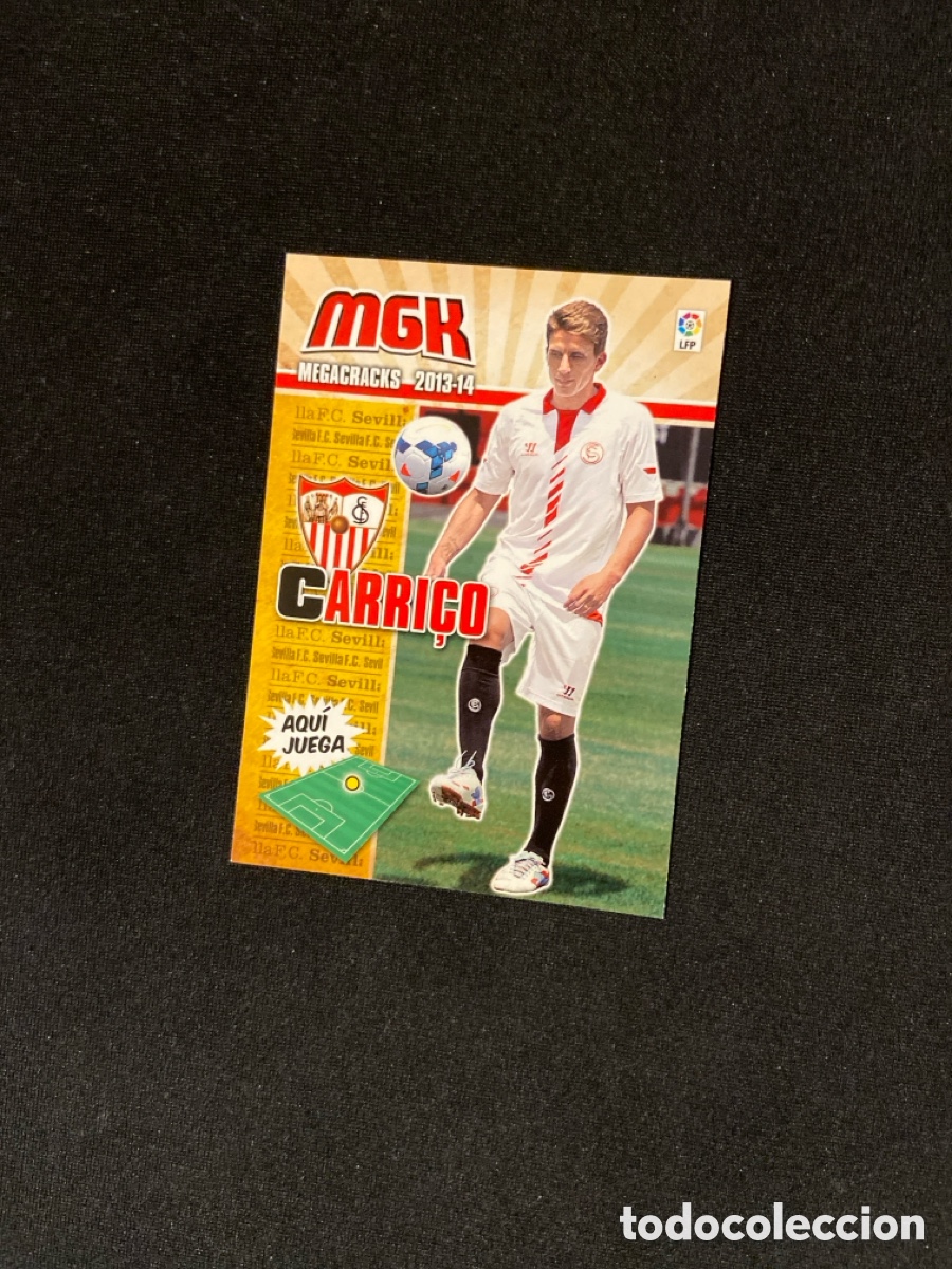 Fu&szlig;ball-Sticker: CARRI&Ccedil;O 297 BIS (SEVILLA) PANINI MEGACRACKS 2013-2014 13 14 CROMO CARTA M-3