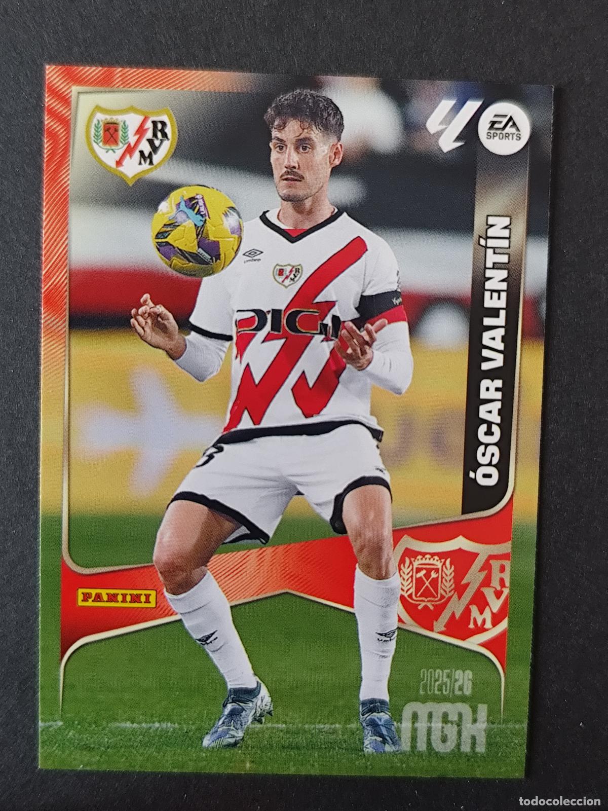 Cromos de F&uacute;tbol: 299 &Oacute;SCAR VALENT&Iacute;N RAYO VALLECANO MEGACRACKS 2025 2026 25 26
