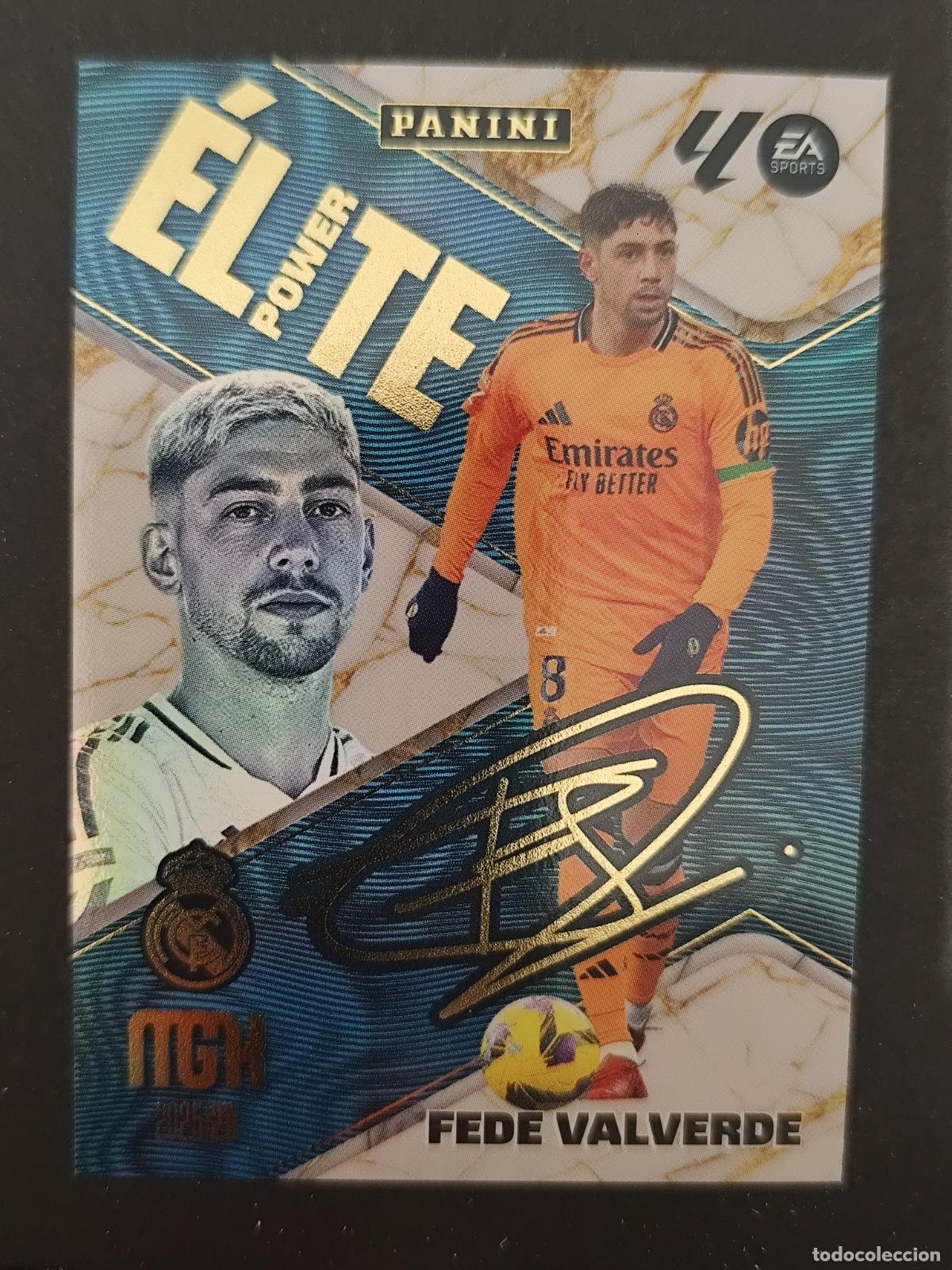 Cromos de F&uacute;tbol: P5 P 5 VALVERDE REAL MADRID &Eacute;LITE POWER FIRMADA MEGACRACKS 2025 2026 25 26