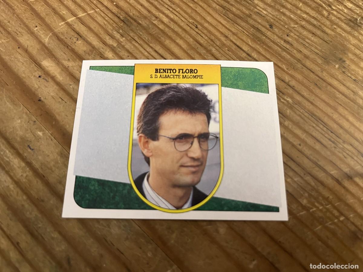 Cromos de F&uacute;tbol: CROMO SIN PEGAR NUNCA PEGADO ALBUM LIGA ESTE 91 92 1991 1992 ALBACETE ENTRENADOR BENITO FLORO
