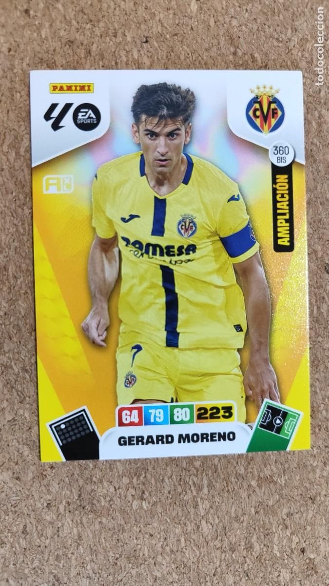 Football Stickers: ADRENALYN XL LA 25/26 CARD AMPLIACION GERARD MORENO VILLARREAL # 360 BIS PANINI