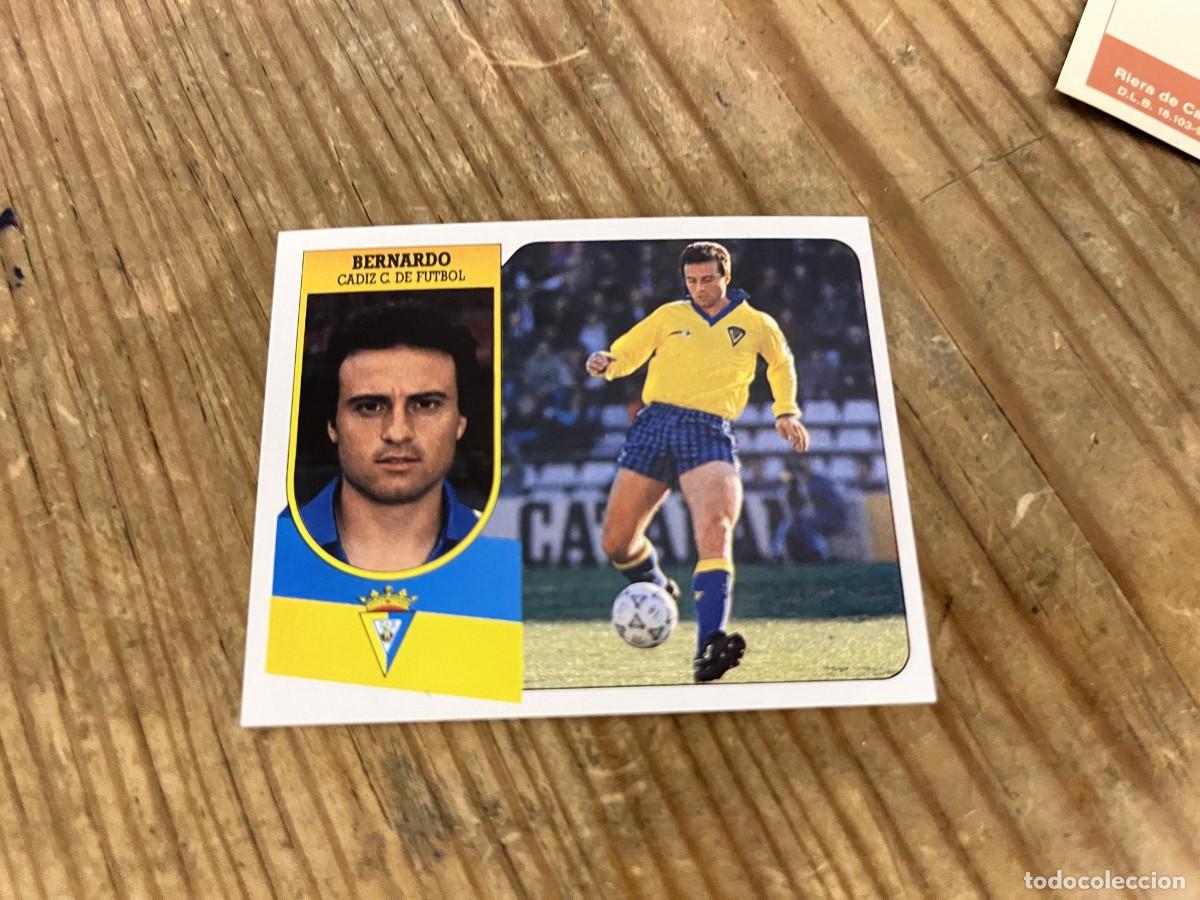 Figurine di Calcio: CROMO SIN PEGAR NUNCA PEGADO LIGA ESTE 91 92 1991 1992 CADIZ BERNARDO