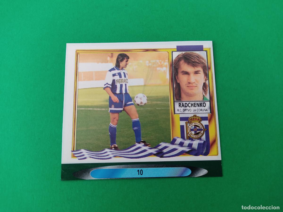 Figurine di Calcio: CROMO F&Uacute;TBOL RADCHENKO DEPORTIVO LA CORU&Ntilde;A RECORTADO FICHAJE N&ordm; 10 LIGA ESTE 1995-1996/95-96