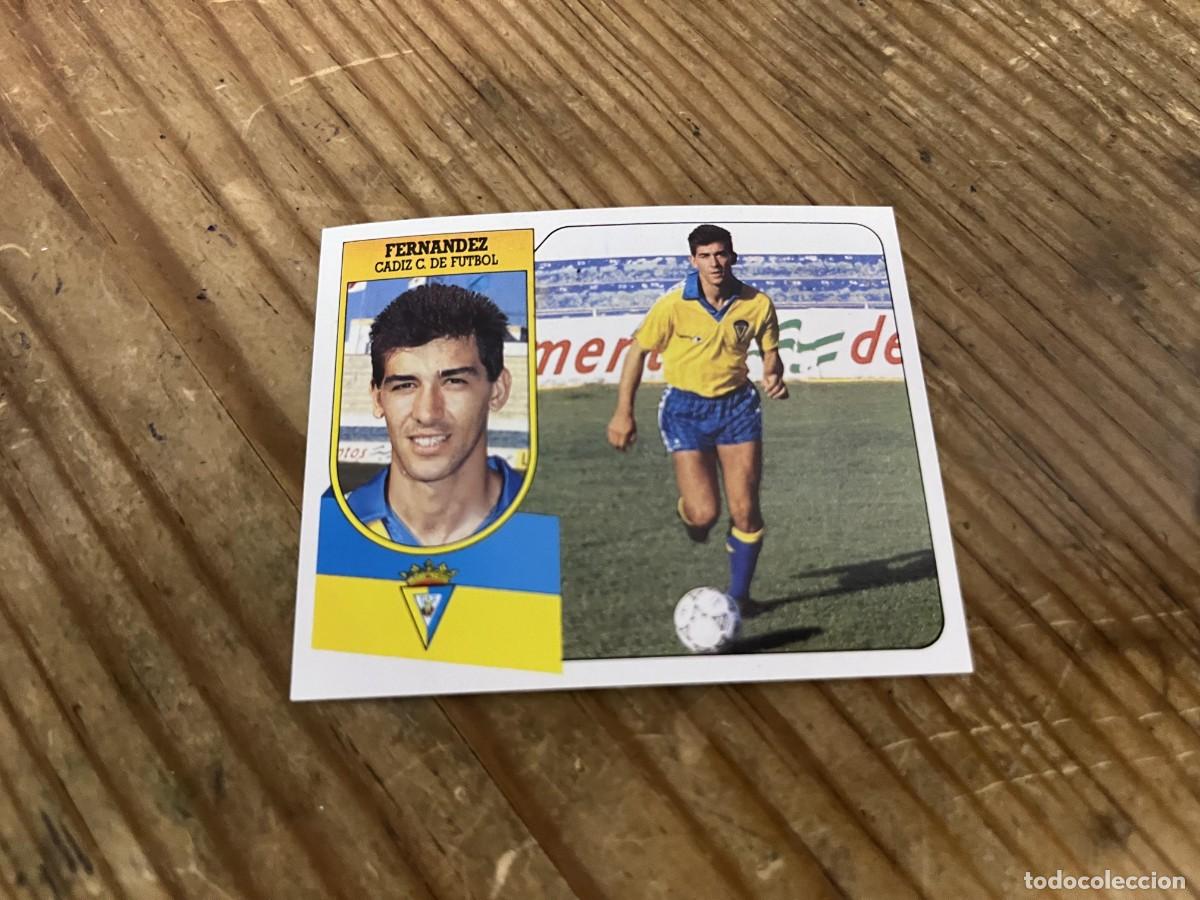 Football Stickers: CROMO SIN PEGAR NUNCA PEGADO LIGA ESTE 91 92 1991 1992 CADIZ FERNANDEZ