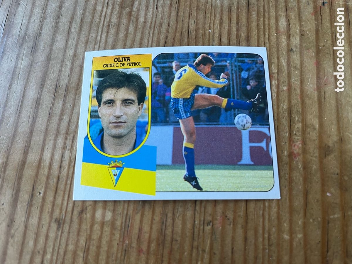 Cromos de F&uacute;tbol: CROMO SIN PEGAR NUNCA PEGADO LIGA ESTE 91 92 1991 1992 CADIZ OLIVA