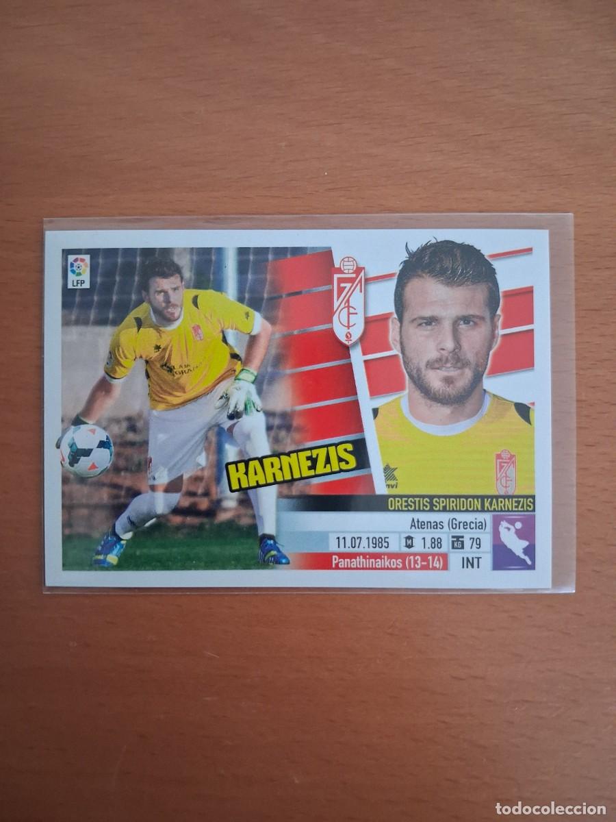 Fu&szlig;ball-Sticker: Ediciones Este Liga 2013 2014 13 14 Sin Pegar Granada CF 2B Coloca Karnezis Tercera Edicion