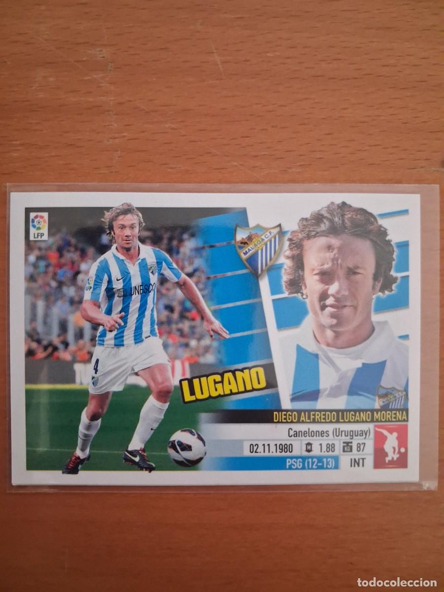 Fu&szlig;ball-Sticker: Ediciones Este Liga 2013 2014 13 14 Sin Pegar Malaga CF 6A Lugano Segunda Edicion