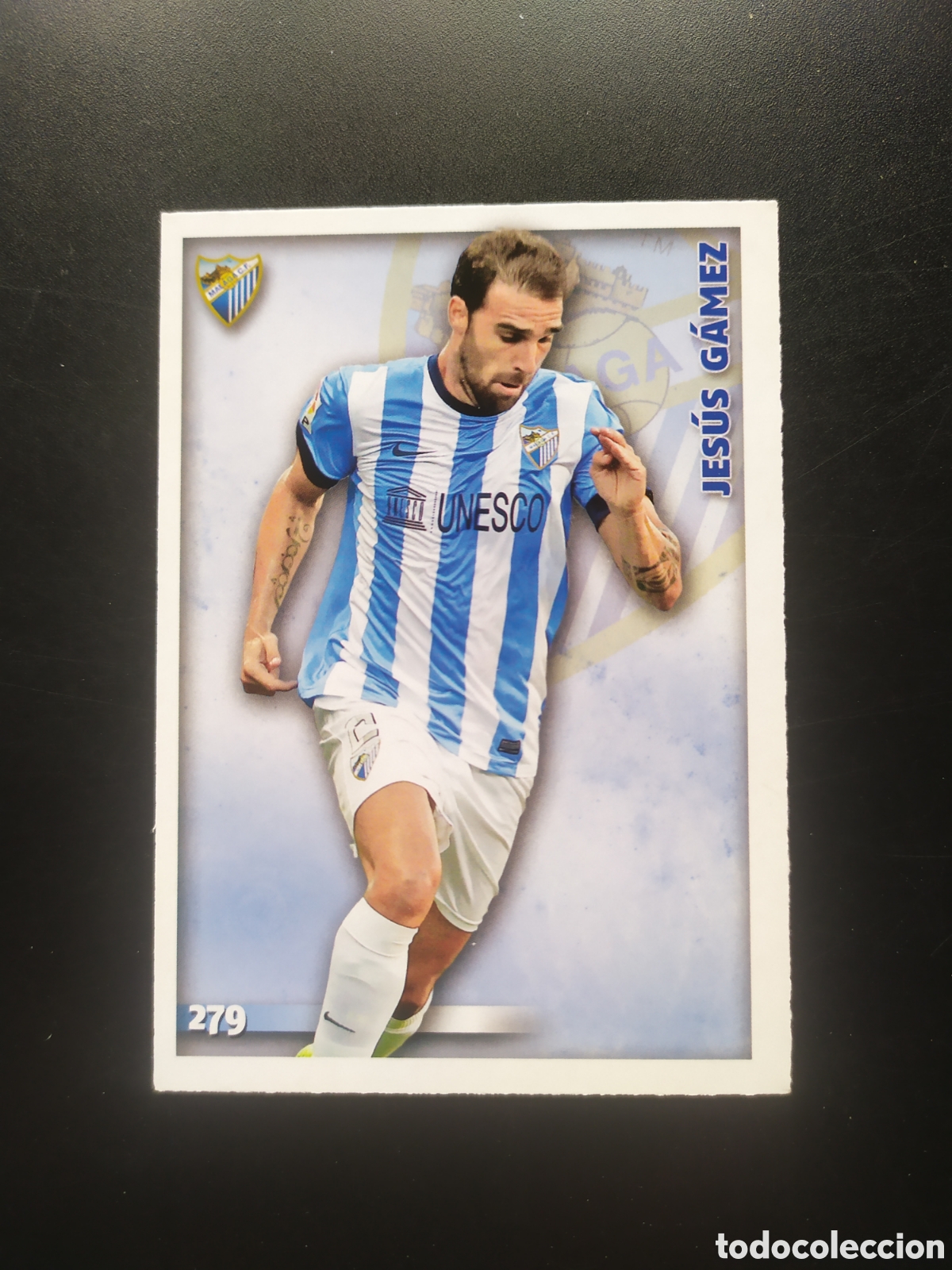 Fu&szlig;ball-Sticker: Mundicromo fichas Liga 2014 2015 14 15 Jes&uacute;s Gamez n&deg; 279 M&aacute;laga