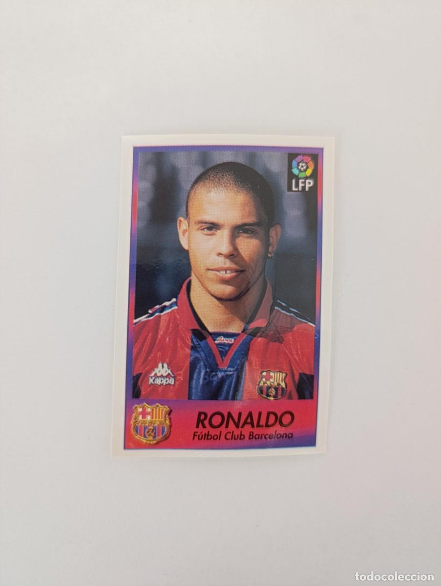 Figurine di Calcio: Bollycao &Aacute;lbum liga f&uacute;tbol 1996 1997 Ronaldo Barcelona Despegado