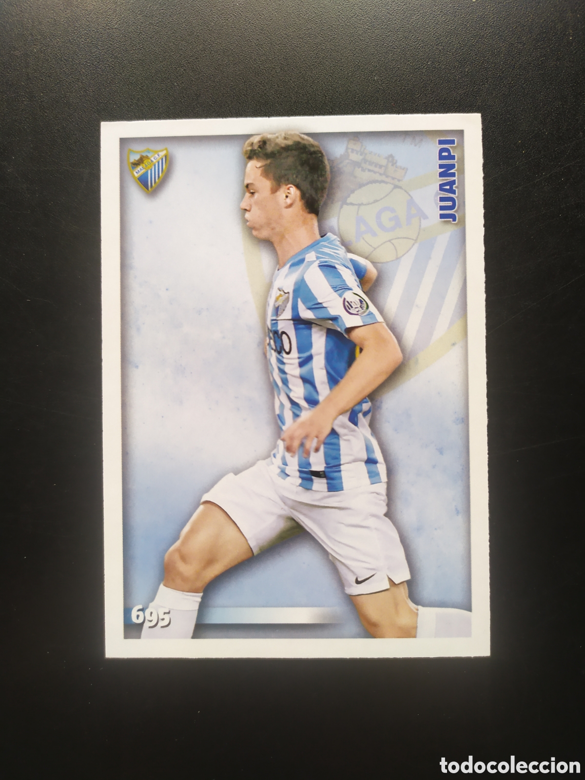 Fu&szlig;ball-Sticker: Mundicromo fichas Liga 2014 2015 14 15 Juanpi n&deg; 695 M&aacute;laga