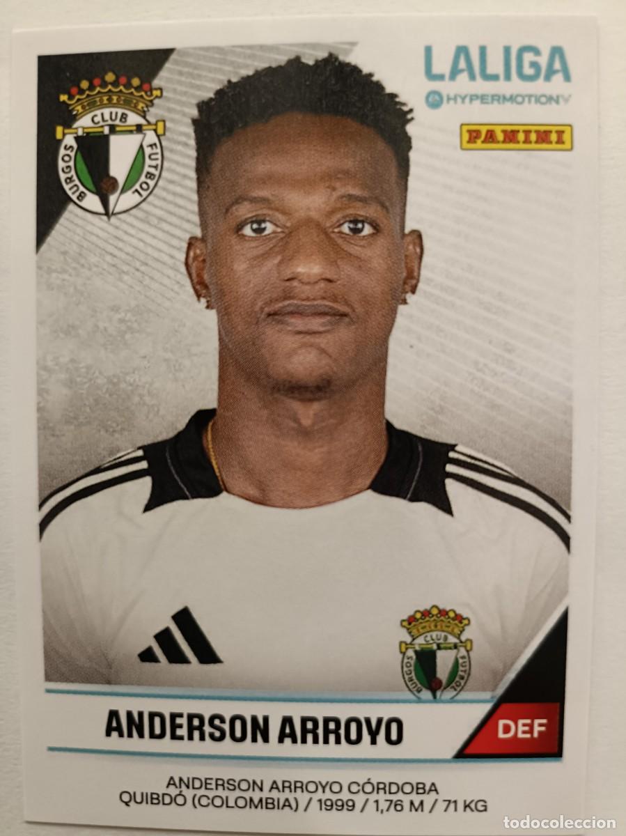 Cromos de f&uacute;tbol: #45 ANDERSON ARROYO BURGOS C.F. LIGA HYPERMOTION 24/25 PANINI