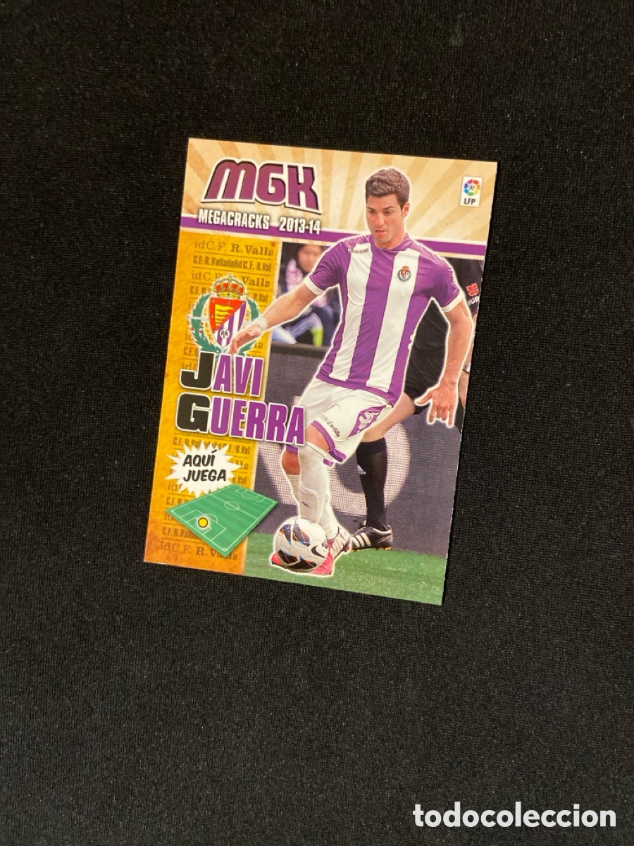 Figurine di Calcio: JAVI GUERRA 341 (VALLADOLID) PANINI MEGACRACKS 2013-2014 13 14 CROMO CARTA M-3
