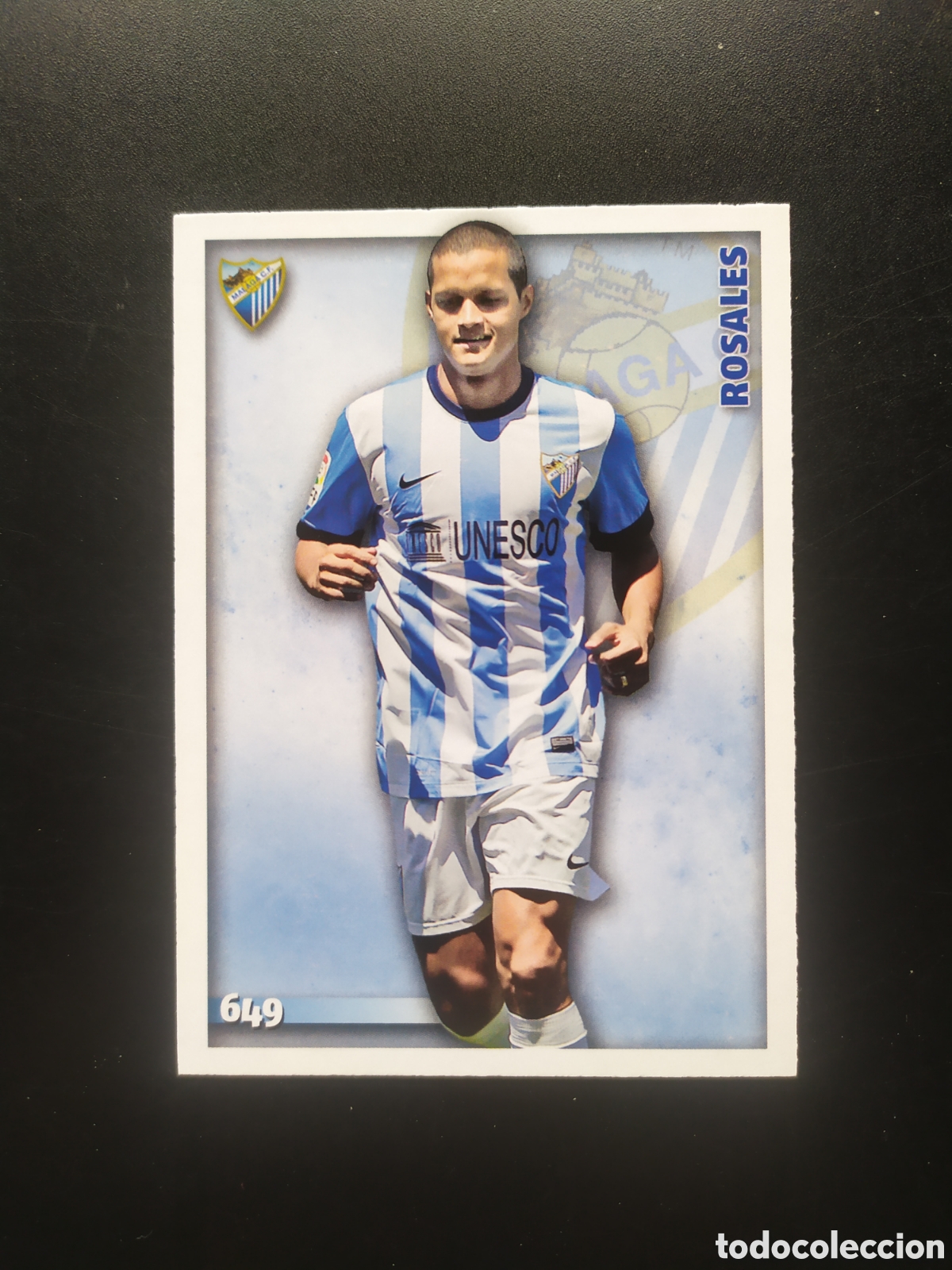 Figurine di Calcio: Mundicromo fichas Liga 2014 2015 14 15 Rosales n&deg; 649 M&aacute;laga