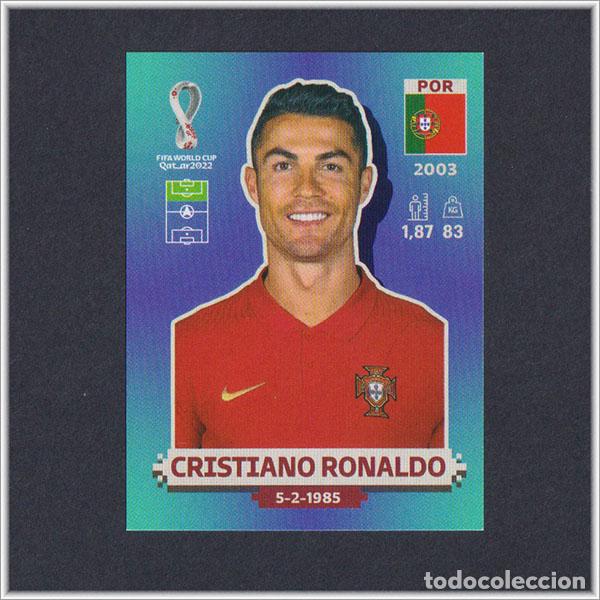 Cromos de F&uacute;tbol: FIFA WORLD CUP QATAR 2022 PANINI MUNDIAL CRISTIANO RONALDO POR 18 PORTUGAL COLECCI&Oacute;N ALBUM