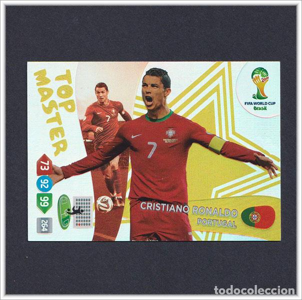 Cromos de F&uacute;tbol: ADRENALYN XL FIFA WORLD CUP 2014 BRASIL PANINI CRISTIANO RONALDO 411 TOP MASTER PORTUGAL MUNDIAL