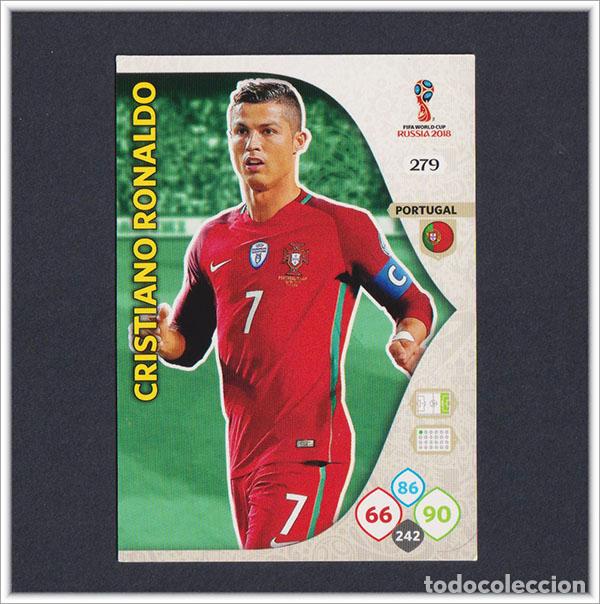 Cromos de F&uacute;tbol: ADRENALYN XL FIFA WORLD CUP 2018 RUSSIA PANINI CRISTIANO RONALDO 279 PORTUGAL MUNDIAL RUSIA ALBUM