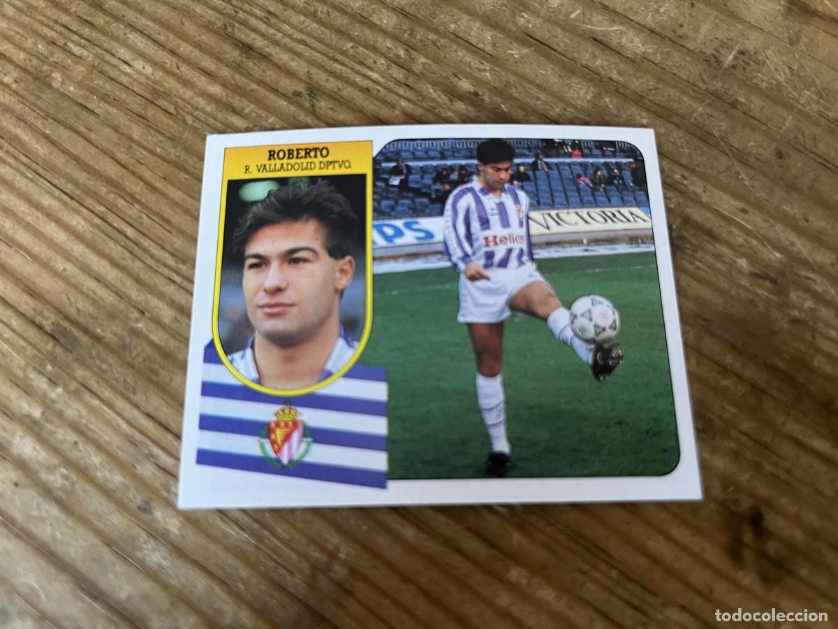 Figurine di Calcio: CROMO SIN PEGAR NUNCA PEGADO ALBUM LIGA ESTE 91 92 1991 1992 VALLADOLID ROBERTO