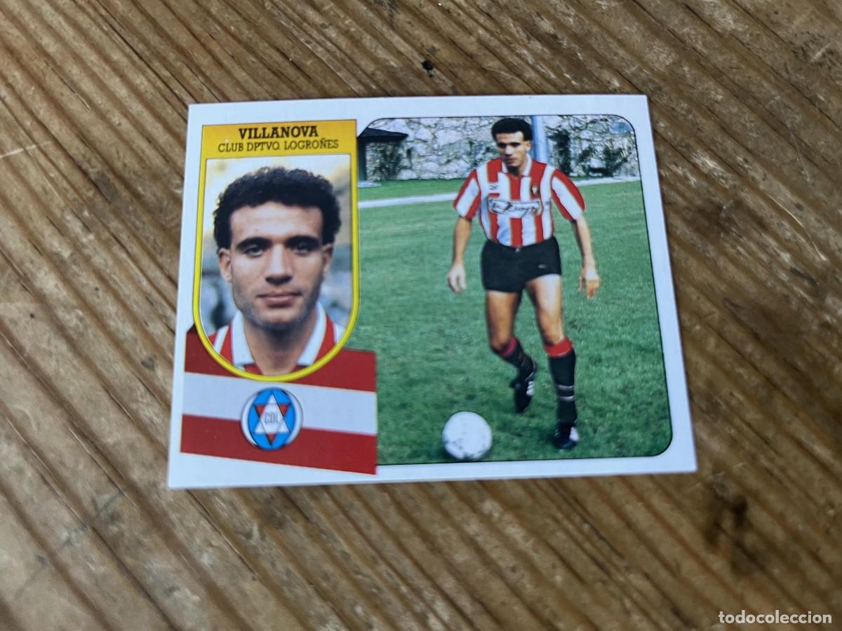 Fu&szlig;ball-Sticker: CROMO ALBUM LIGA ESTE 91 92 1991 1992 FICHAJES # 8 VILLANOVA LOGRO&Ntilde;ES