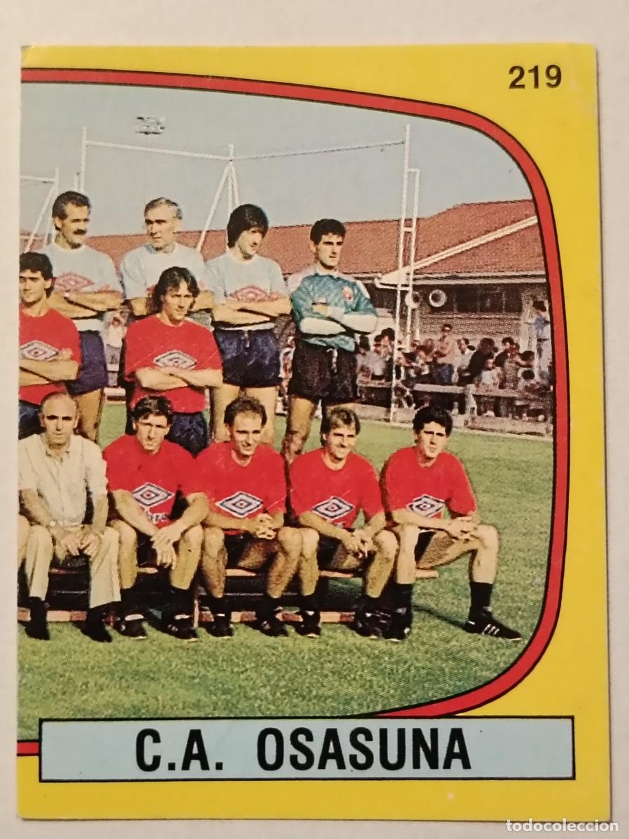 Fu&szlig;ball-Sticker: #219 C.A. OSASUNA (EQUIPO DERECHA) FUTBOL 89 PANINI