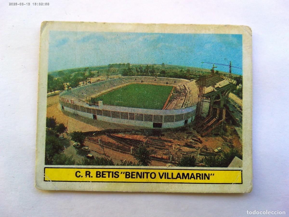 Fu&szlig;ball-Sticker: CROMO DE FUTBOL CAMPEONATO DE LIGA 1981 - 82 : &uml;BENITO VILLAMARIN &uml; , REAL BETIS . EDICIONES ESTE