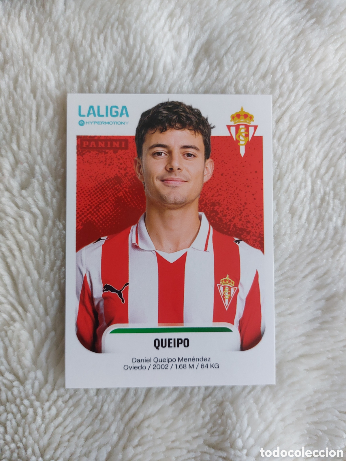 Cromos de F&uacute;tbol: 379B 379 B QUEIPO SPORTING DE GIJON SEGUNDA 2&ordf; DIVISI&Oacute;N LIGA HYPERMOTION 2025 2026 25 26