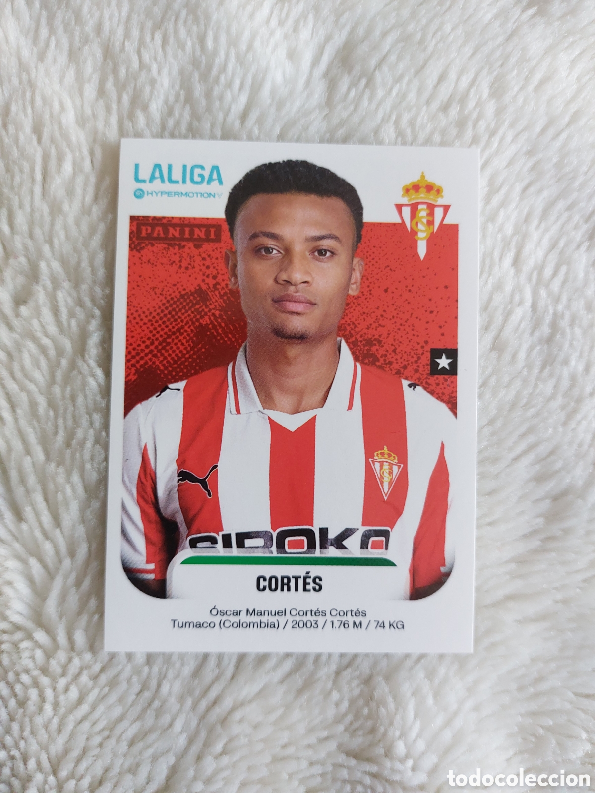 Cromos de F&uacute;tbol: 378 CORTES SPORTING DE GIJON LA LIGA HYPERMOTION 2025 2026 25 26 PANINI PANINI