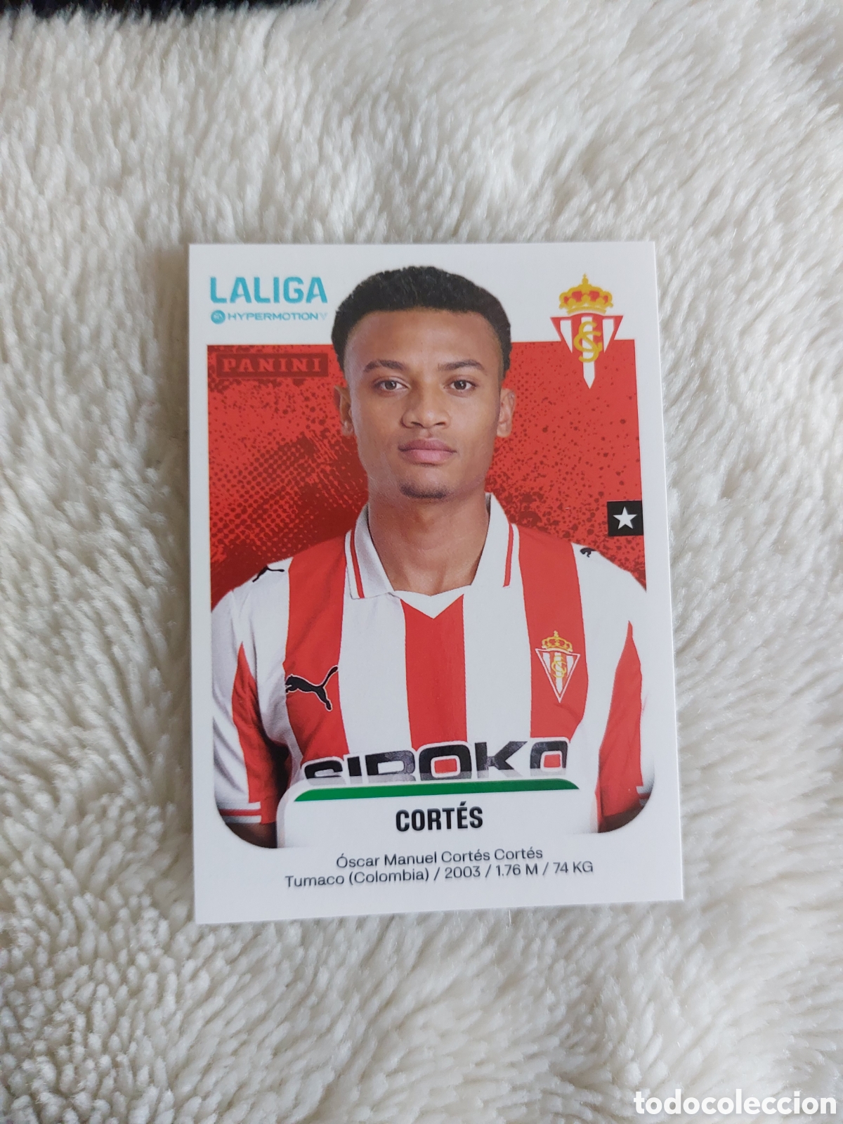 Cromos de F&uacute;tbol: 378 CORTES SPORTING DE GIJON LA LIGA HYPERMOTION 2025 2026 25 26 PANINI PANINI