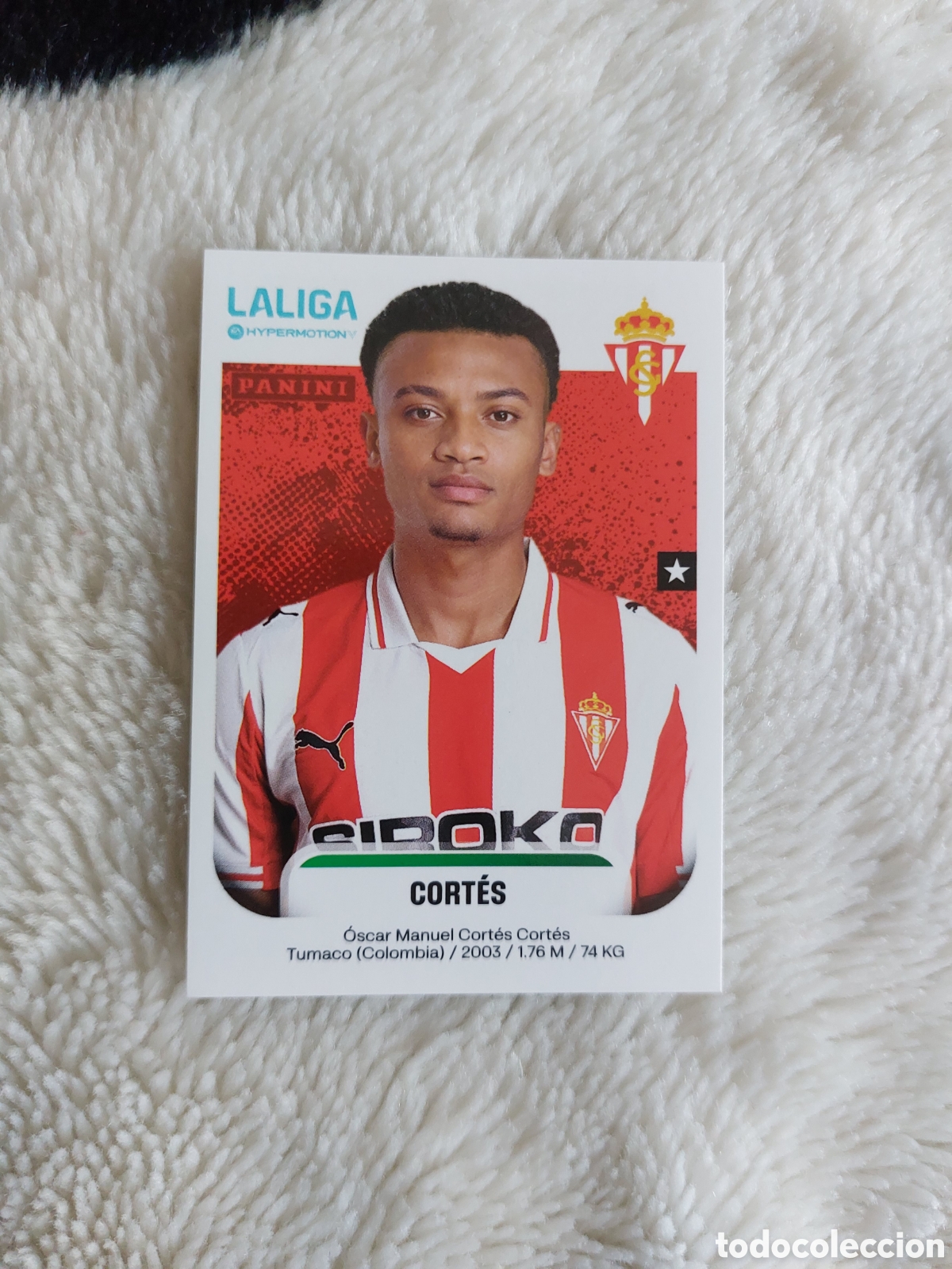 Cromos de F&uacute;tbol: 378 CORTES SPORTING DE GIJON LA LIGA HYPERMOTION 2025 2026 25 26 PANINI PANINI