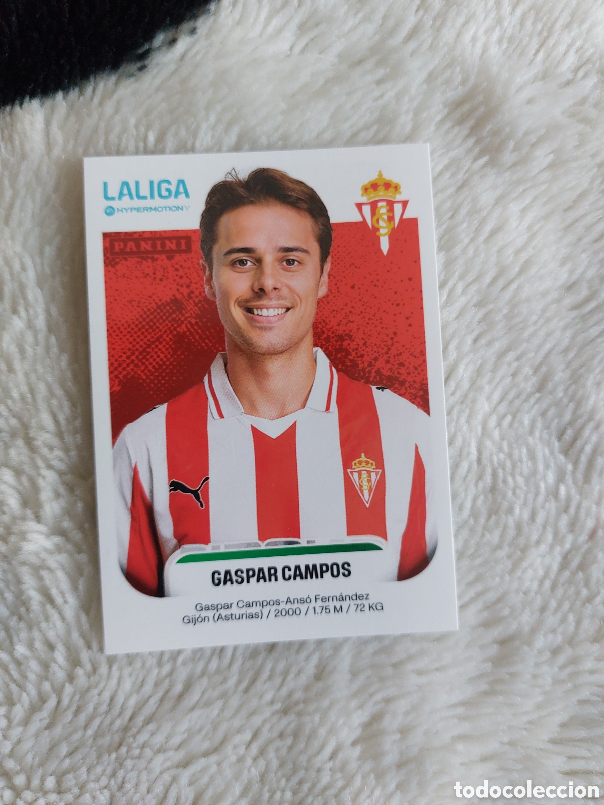 Cromos de F&uacute;tbol: 377 GASPAR CAMPOS SPORTING GIJON LALIGA HYPERMOTION PANINI SEGUNDA 2&ordf; DIVISI&Oacute;N 2025 2026 25 26